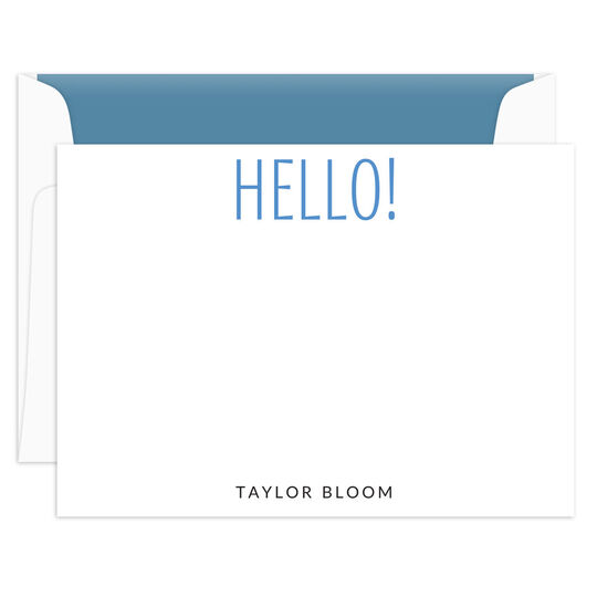 Cheerful Greetings Flat Note Cards